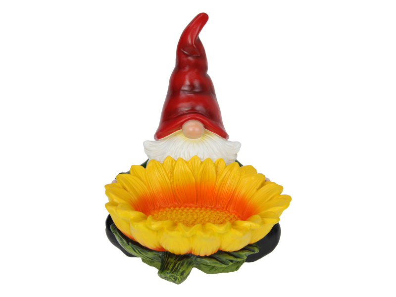 Gnome Bird Feeder W/Sunflower 30cm