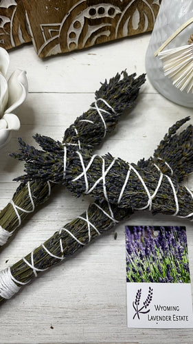 Lavender Smudge Bunch Stick Small