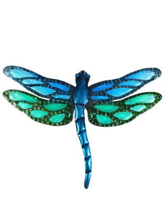 Dragonfly Wall Art Metal & Glass