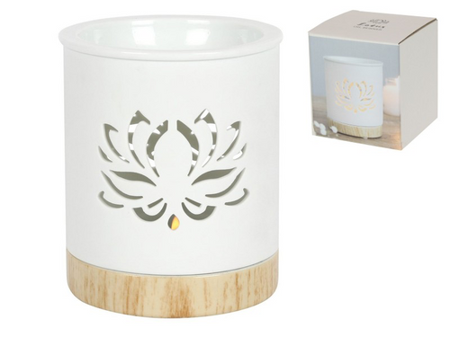 White Lotus Oil Burner 11cm