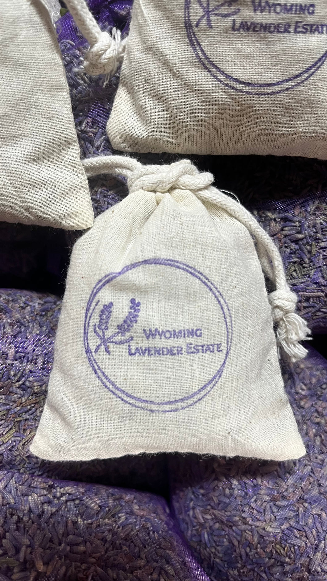 8cm x 10cm cotton bag filled with Lavender