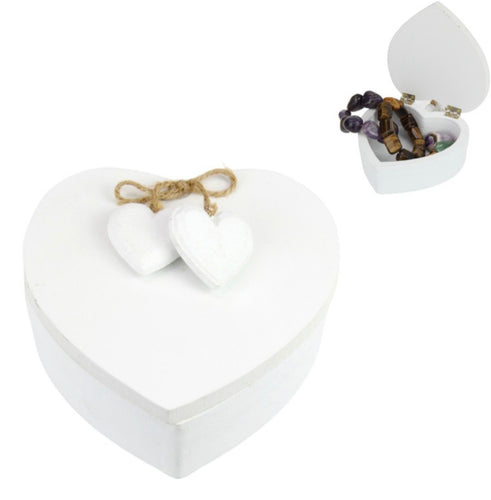 White Heart Box 13cm Small