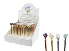 Gemstone Pen with Rough Crystal Top