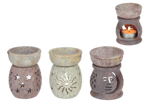 Oil Burner Soap Stone 9cm Sml