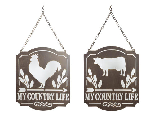 Metal Wall Art My Country Life