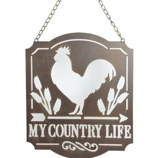Metal Wall Art My Country Life