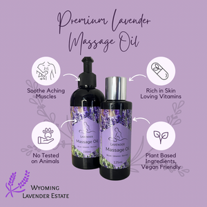 Premium Lavender Massage Oil Aromatherapy
