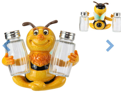 Bee Salt & Pepper Shaker 12cm