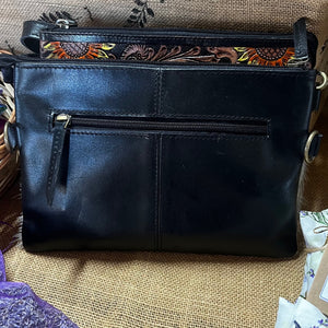 Cowhide Sunflower Handbag