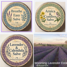 Herbal Salves 70g Calendula Arnica Comfrey Breathe