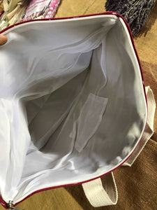 Cotton Canvas Shopping Bag Zipper