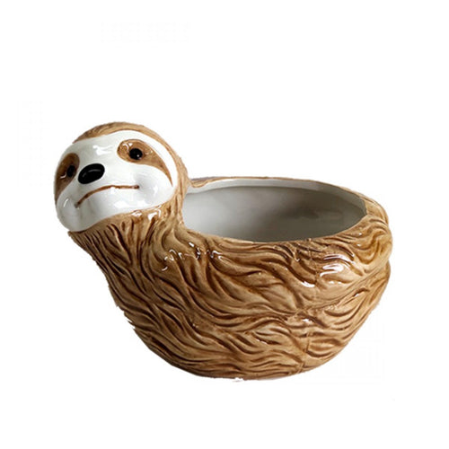 Plant Pot Sloth Ceramic