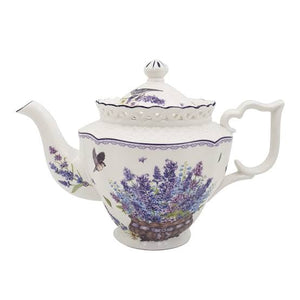 Lavender Farm Mugs Teapot Platter Vase